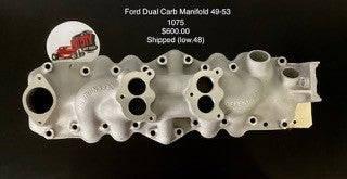 Ford Dual Carb Manifold 49-53 1075